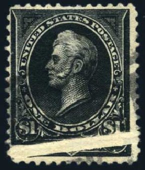 Price of US Stamps Scott 276 - 1895 US$1.00 Perry. Harmer-Schau Auction Galleries, Jul 2010, Sale 86, Lot 464