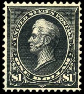 US Stamps Values Scott Catalog # 276: 1895 US$1.00 Perry. Harmer-Schau Auction Galleries, Oct 2010, Sale 87, Lot 234
