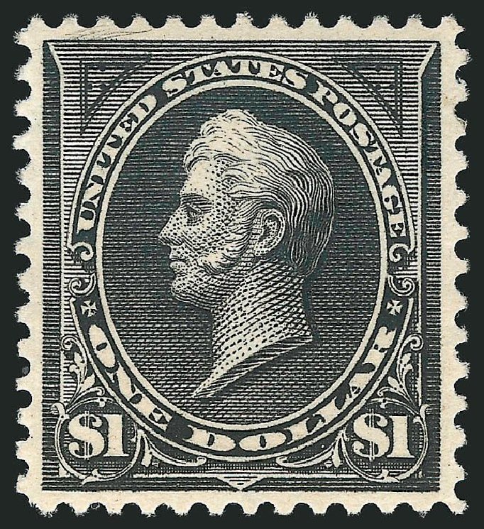 Value of US Stamps Scott Catalog #276: 1895 US$1.00 Perry. Robert Siegel Auction Galleries, Sep 2014, Sale 1078, Lot 404