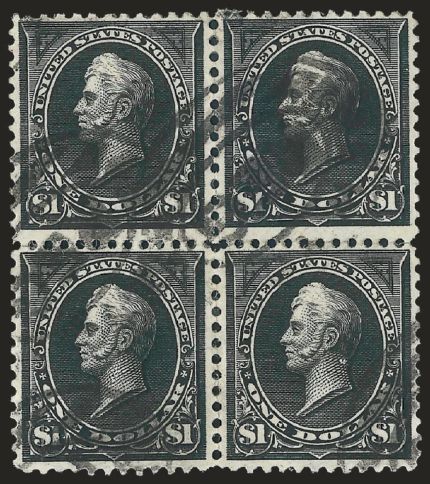 Values of US Stamps Scott Catalog 276: 1895 US$1.00 Perry. Robert Siegel Auction Galleries, Dec 2009, Sale 977, Lot 434