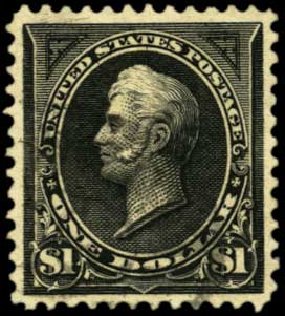 US Stamps Values Scott Catalog 276: 1895 US$1.00 Perry. Harmer-Schau Auction Galleries, Feb 2012, Sale 92, Lot 1042