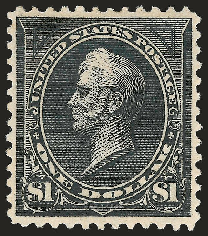 US Stamps Prices Scott #276: US$1.00 1895 Perry. Robert Siegel Auction Galleries, Sep 2009, Sale 976, Lot 1782