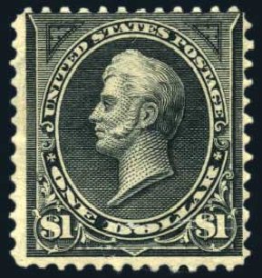US Stamps Value Scott Catalogue # 276 - 1895 US$1.00 Perry. Harmer-Schau Auction Galleries, Jul 2010, Sale 86, Lot 463