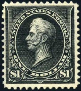 US Stamp Values Scott Cat. #276 - 1895 US$1.00 Perry. Harmer-Schau Auction Galleries, Mar 2011, Sale 89, Lot 266