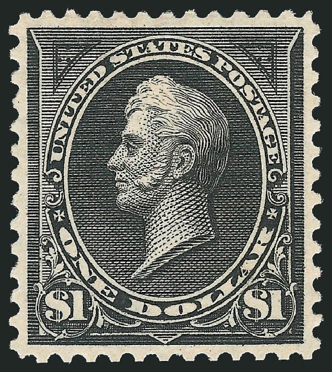 Value of US Stamp Scott Cat. # 276A - US$1.00 1895 Perry. Robert Siegel Auction Galleries, Oct 2010, Sale 997, Lot 5787