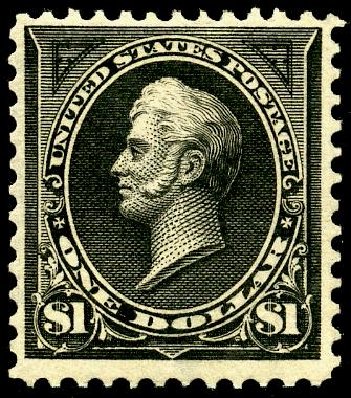 US Stamp Value Scott Catalogue #276A: 1895 US$1.00 Perry. Matthew Bennett International, May 2008, Sale 327, Lot 238