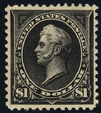 Value of US Stamp Scott 276A: 1895 US$1.00 Perry. Cherrystone Auctions, Jan 2010, Sale 201001, Lot 128