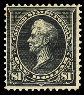 Cost of US Stamps Scott # 276A - US$1.00 1895 Perry. Daniel Kelleher Auctions, Dec 2012, Sale 633, Lot 488