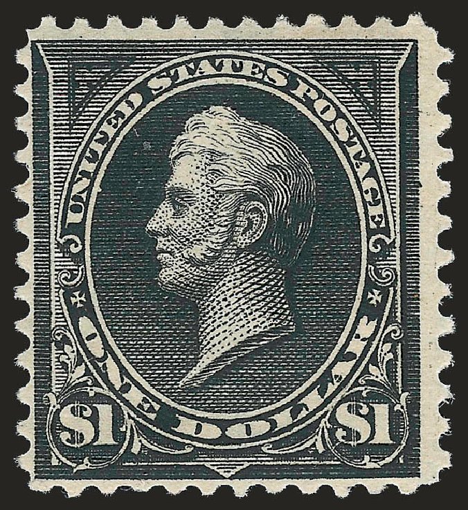 US Stamps Value Scott Catalog #276A: 1895 US$1.00 Perry. Robert Siegel Auction Galleries, Apr 2010, Sale 984, Lot 678