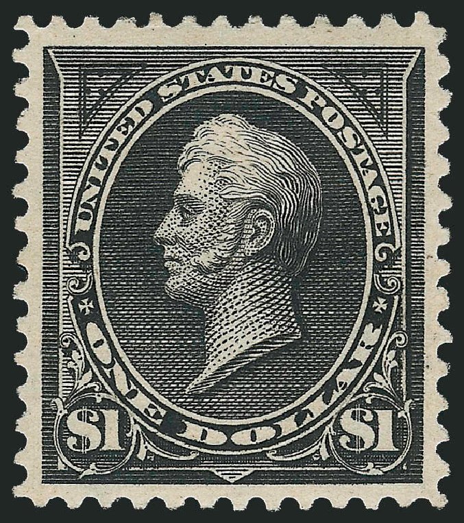 Values of US Stamp Scott Cat. # 276A - US$1.00 1895 Perry. Robert Siegel Auction Galleries, Oct 2010, Sale 997, Lot 5788