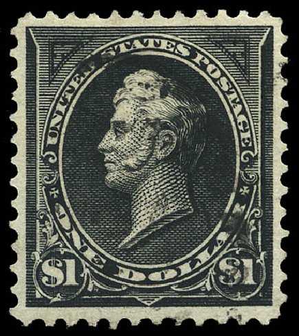 US Stamps Values Scott Catalog # 276A: US$1.00 1895 Perry. Matthew Bennett International, May 2014, Sale 350, Lot 399