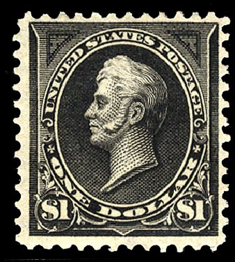Costs of US Stamps Scott #276A: US$1.00 1895 Perry. Cherrystone Auctions, Jan 2010, Sale 201001, Lot 129