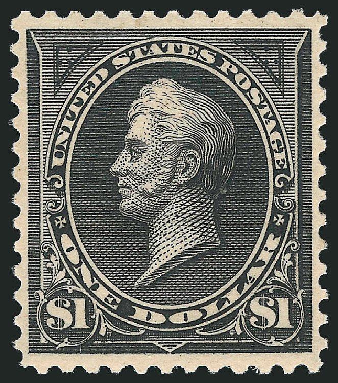 US Stamps Values Scott Cat. # 276A: US$1.00 1895 Perry. Robert Siegel Auction Galleries, Oct 2011, Sale 1013, Lot 329