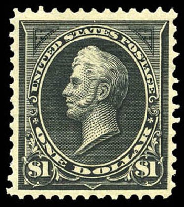 Value of US Stamp Scott Catalog 276A: US$1.00 1895 Perry. Matthew Bennett International, Mar 2011, Sale 337, Lot 2720