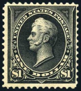 Price of US Stamp Scott Cat. # 276A - 1895 US$1.00 Perry. Harmer-Schau Auction Galleries, Feb 2010, Sale 84, Lot 1480