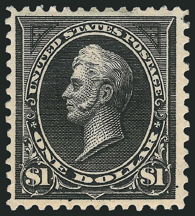 Price of US Stamps Scott Catalog #276A - 1895 US$1.00 Perry. Robert Siegel Auction Galleries, Nov 2013, Sale 1061, Lot 3770