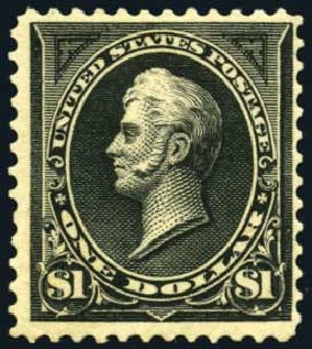 Cost of US Stamps Scott Catalog #276A - 1895 US$1.00 Perry. Harmer-Schau Auction Galleries, Oct 2008, Sale 79, Lot 151