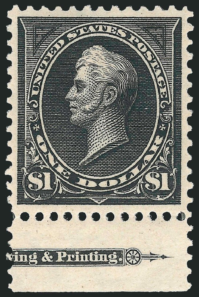 Price of US Stamp Scott Cat. #276A - 1895 US$1.00 Perry. Robert Siegel Auction Galleries, Dec 2011, Sale 1017, Lot 691