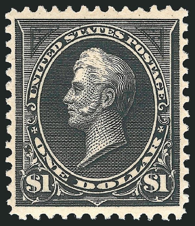 Cost of US Stamp Scott Cat. 276A: 1895 US$1.00 Perry. Robert Siegel Auction Galleries, Mar 2014, Sale 1067, Lot 1281