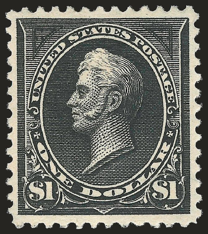 Costs of US Stamp Scott # 276A: US$1.00 1895 Perry. Robert Siegel Auction Galleries, Jun 2009, Sale 975, Lot 1591