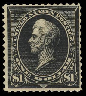 Values of US Stamp Scott Cat. # 276A: 1895 US$1.00 Perry. Daniel Kelleher Auctions, Jun 2012, Sale 630, Lot 1635