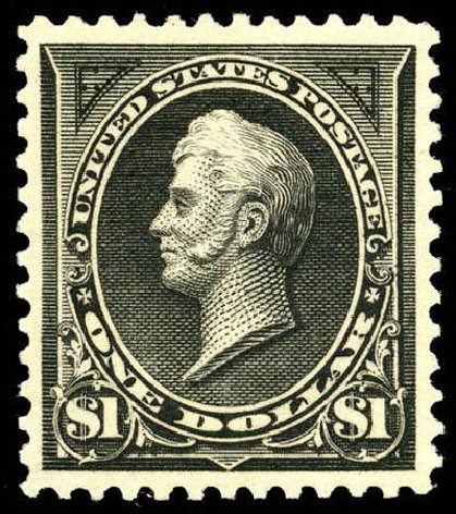 US Stamp Value Scott Catalog # 276A - US$1.00 1895 Perry. Matthew Bennett International, Apr 2008, Sale 326, Lot 262