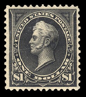 Prices of US Stamps Scott Catalogue 276A: US$1.00 1895 Perry. Cherrystone Auctions, Apr 2009, Sale 200904, Lot 52