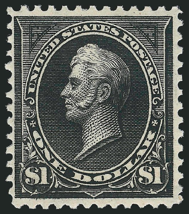 US Stamp Value Scott Catalogue # 276A: US$1.00 1895 Perry. Robert Siegel Auction Galleries, Oct 2011, Sale 1014, Lot 1612
