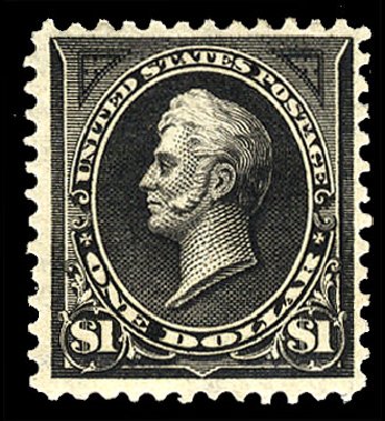 US Stamp Value Scott Catalog # 276A: US$1.00 1895 Perry. Cherrystone Auctions, Apr 2012, Sale 201204, Lot 106