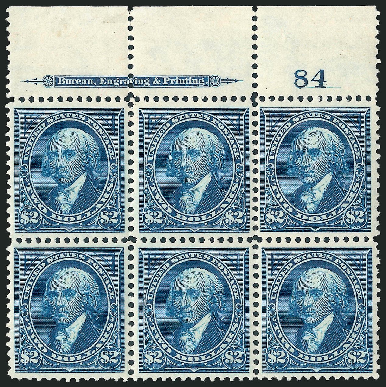 US Stamp Value Scott # 277: 1895 US$2.00 Madison. Robert Siegel Auction Galleries, Apr 2009, Sale 971, Lot 1167