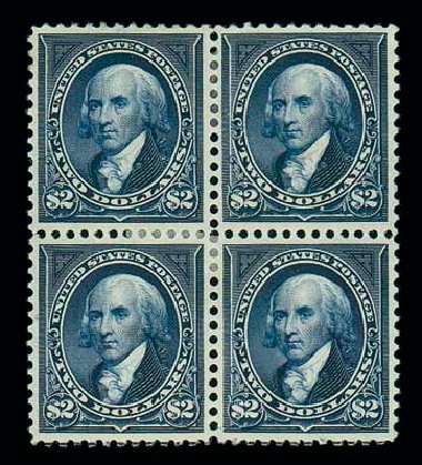 Prices of US Stamps Scott Catalog # 277: 1895 US$2.00 Madison. Matthew Bennett International, Jun 2007, Sale 319, Lot 1298