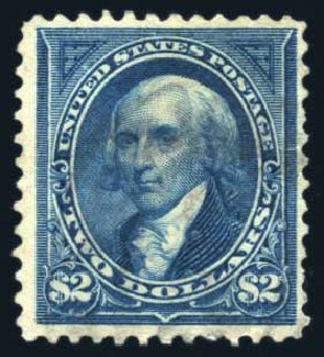 US Stamps Value Scott Catalogue #277: US$2.00 1895 Madison. Harmer-Schau Auction Galleries, Jun 2008, Sale 78, Lot 1468