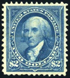 US Stamps Values Scott Cat. # 277: US$2.00 1895 Madison. Harmer-Schau Auction Galleries, Apr 2010, Sale 85, Lot 278
