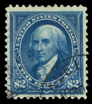 US Stamp Prices Scott #277 - US$2.00 1895 Madison. Daniel Kelleher Auctions, May 2015, Sale 669, Lot 2798