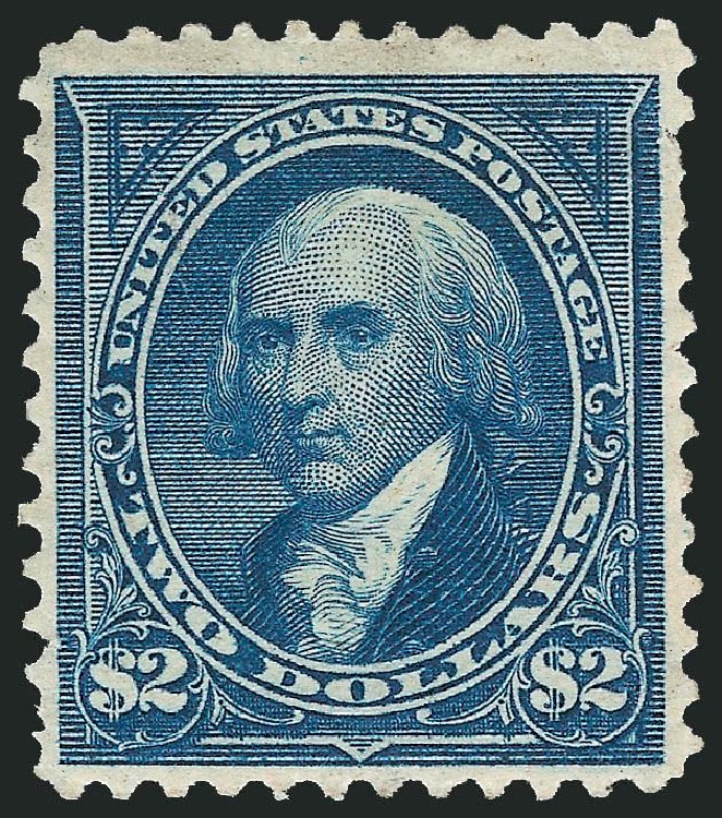 US Stamp Values Scott Catalogue # 277 - US$2.00 1895 Madison. Robert Siegel Auction Galleries, Mar 2014, Sale 1067, Lot 1288