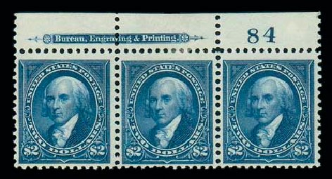 US Stamp Value Scott Cat. # 277 - 1895 US$2.00 Madison. Matthew Bennett International, Jun 2007, Sale 319, Lot 1299