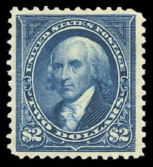 Price of US Stamp Scott Cat. # 277: 1895 US$2.00 Madison. Matthew Bennett International, Sep 2010, Sale 333, Lot 3689