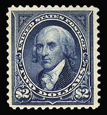 US Stamps Value Scott Catalogue # 277: 1895 US$2.00 Madison. Cherrystone Auctions, Nov 2008, Sale 200811, Lot 1089