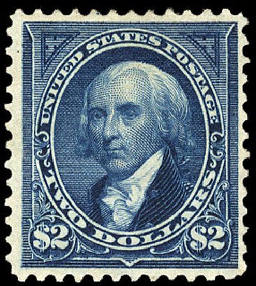 Costs of US Stamps Scott Catalog 277 - US$2.00 1895 Madison. Cherrystone Auctions, Nov 2009, Sale 200911, Lot 3099