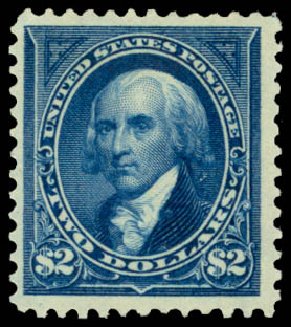 Price of US Stamp Scott Catalogue #277 - 1895 US$2.00 Madison. Daniel Kelleher Auctions, Mar 2014, Sale 648, Lot 2119