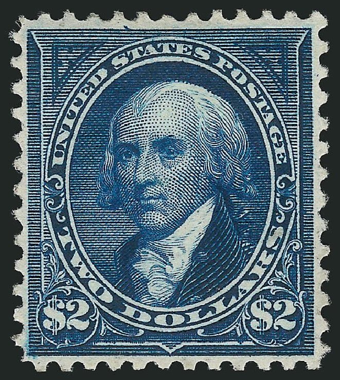 US Stamp Values Scott Catalog # 277: US$2.00 1895 Madison. Robert Siegel Auction Galleries, Apr 2014, Sale 1068, Lot 199