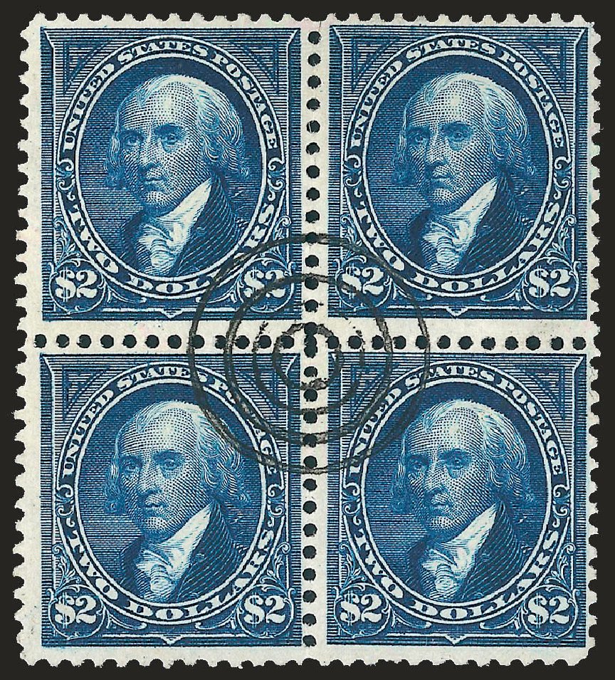 US Stamps Prices Scott Cat. # 277 - US$2.00 1895 Madison. Robert Siegel Auction Galleries, Dec 2009, Sale 977, Lot 449