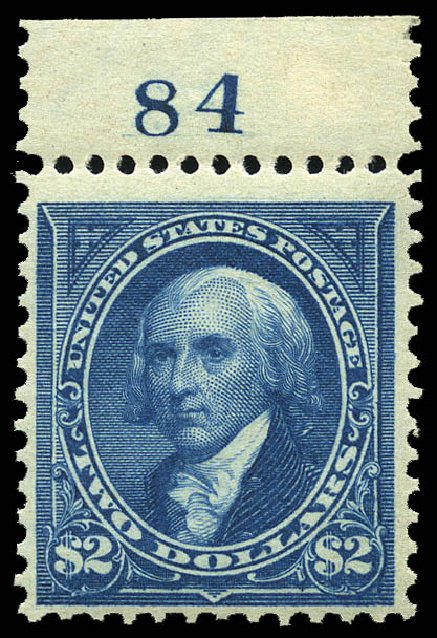 Values of US Stamps Scott Catalogue # 277 - 1895 US$2.00 Madison. Matthew Bennett International, May 2014, Sale 350, Lot 400