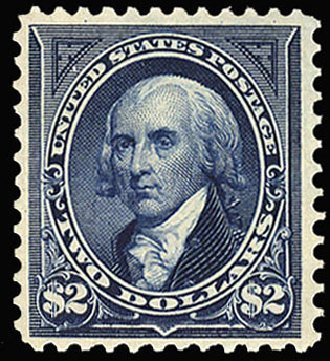 Price of US Stamp Scott Cat. 277: 1895 US$2.00 Madison. Cherrystone Auctions, Sep 2010, Sale 201009, Lot 81