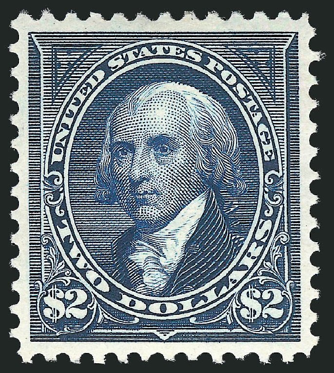 US Stamps Values Scott Catalogue # 277 - US$2.00 1895 Madison. Robert Siegel Auction Galleries, Sep 2009, Sale 976, Lot 1791