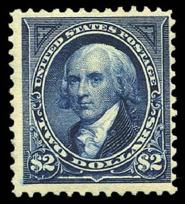 US Stamps Prices Scott Cat. # 277 - 1895 US$2.00 Madison. Matthew Bennett International, Mar 2011, Sale 337, Lot 2724