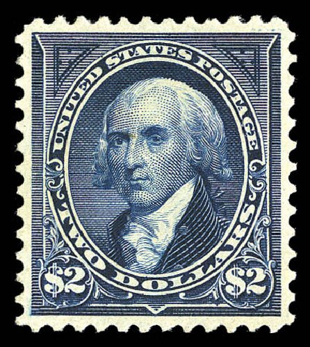Cost of US Stamp Scott Catalogue #277 - US$2.00 1895 Madison. Matthew Bennett International, Sep 2012, Sale 345, Lot 284