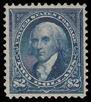Price of US Stamp Scott #277 - 1895 US$2.00 Madison. Daniel Kelleher Auctions, Jan 2015, Sale 663, Lot 1544