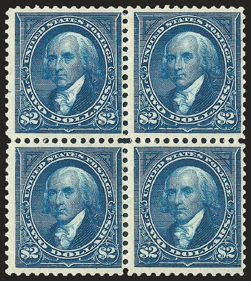 US Stamps Values Scott Catalogue # 277 - 1895 US$2.00 Madison. Robert Siegel Auction Galleries, Dec 2009, Sale 977, Lot 444