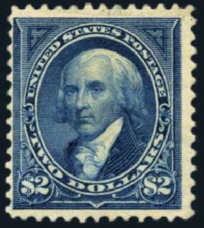 US Stamp Value Scott Catalog 277 - US$2.00 1895 Madison. Harmer-Schau Auction Galleries, Nov 2014, Sale 103, Lot 115